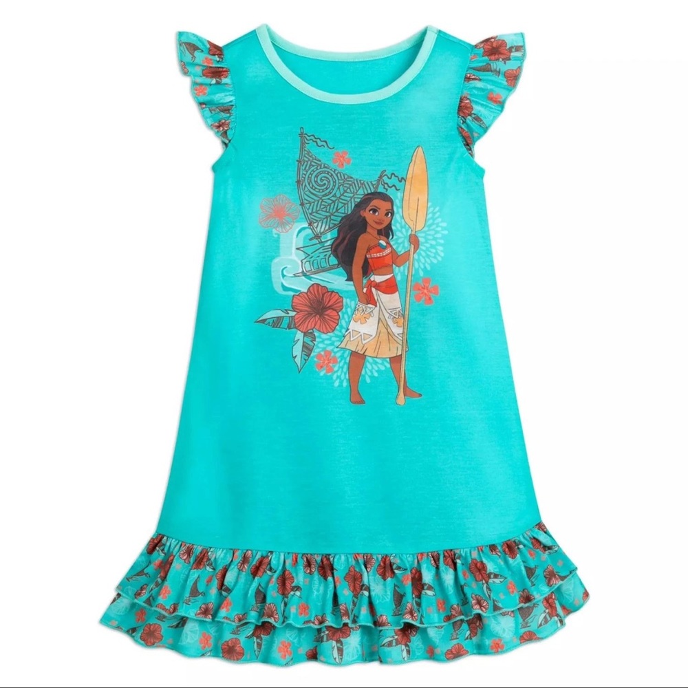 Disney Teal Nightgown with Ruffle Details